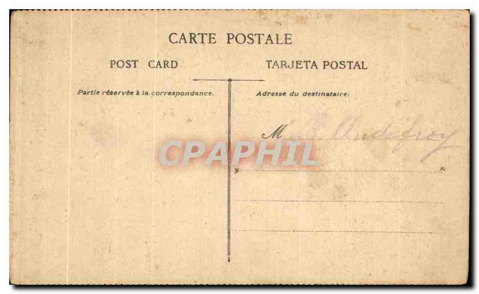 Femme et enfant dans un landau — A la Promenade — F. N. édit., Paris — Verso