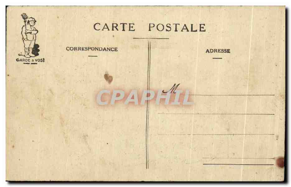 CPA Militaria La garde Folklore — Rückseite