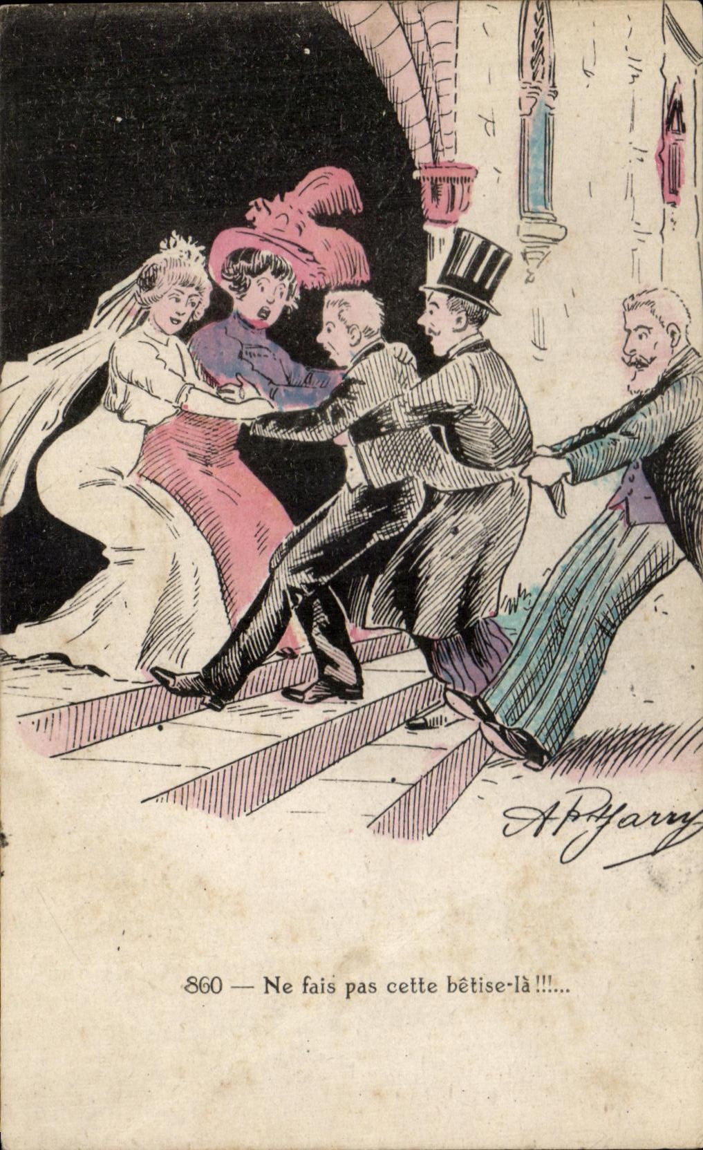 Mariage — scène comique — A. Pharry, n° 860