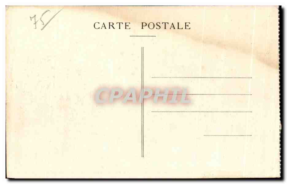 CPA Paris La Bourse Exchange Caleches  — Rückseite