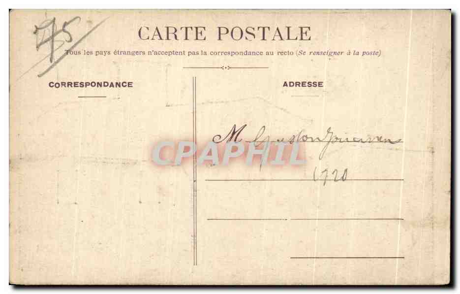 CPA Paris Eglise des Capucins  — Rückseite
