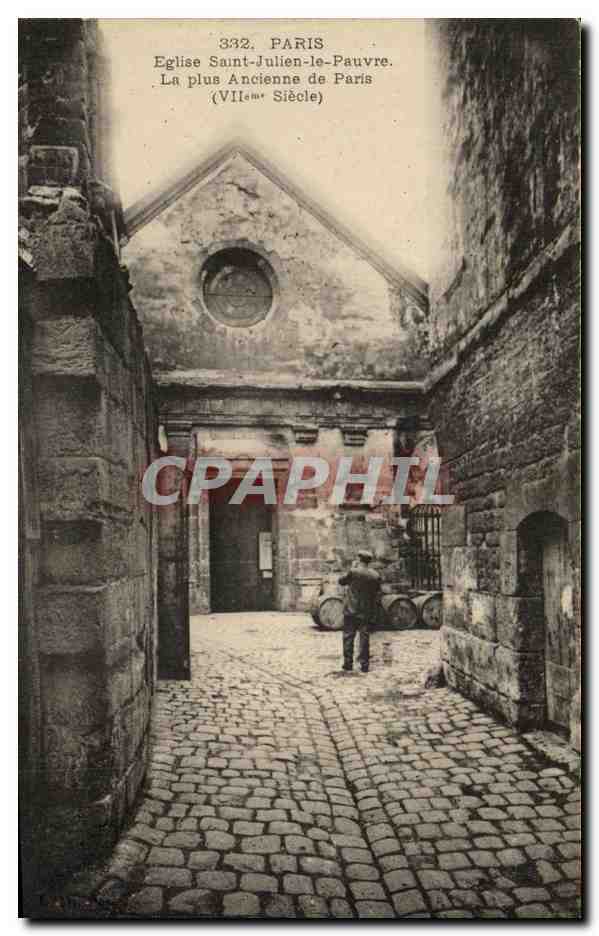 CPA Paris Eglise Saint Julien le Pauvre La Plus Ancienne de Paris