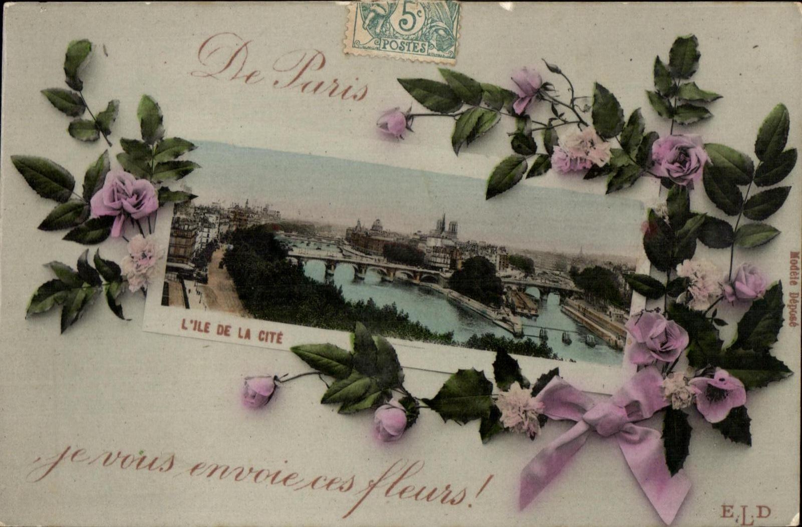 CPA Paris L ile de la Cite Notre Dame