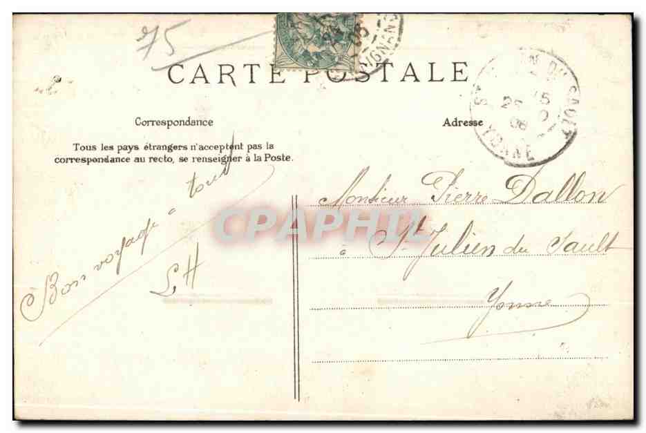 CPA Paris L ile de la Cite Notre Dame — Rückseite