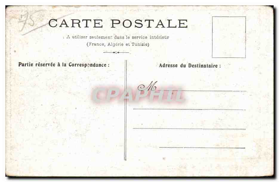 CPA Paris L Opera Quinquina — Rückseite