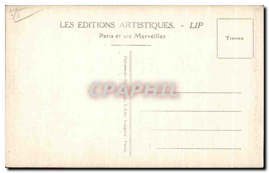 CPA Paris Le Pantheon Tombeau du Marechal Lannes duc de Montebello 1769 1809 — Rückseite