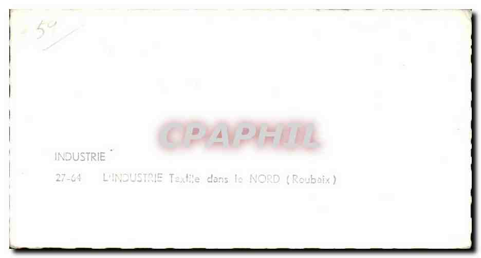 CPA Industrie L ndustrie Textile dans le Nord (Roubaix) — Rückseite