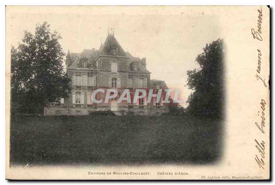 CPA Environs De Moulins Engilecat Chateau D Abon