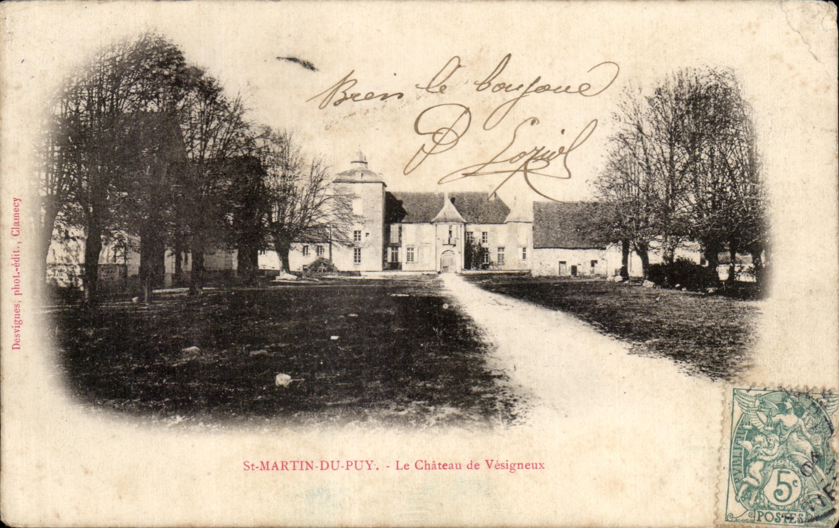 CPA St Martin Du Puy Le Chateau de Vesigneux