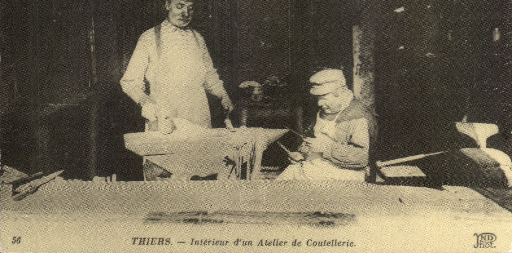 REPRO Thiers Interieur D un Atelier de Coutellerie Artisanat Couteau