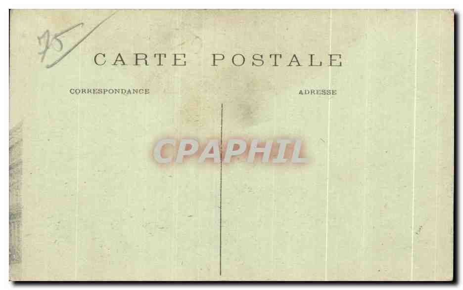 CPA Paris Theatre de la Comedie Francaise Louis architecte — Rückseite