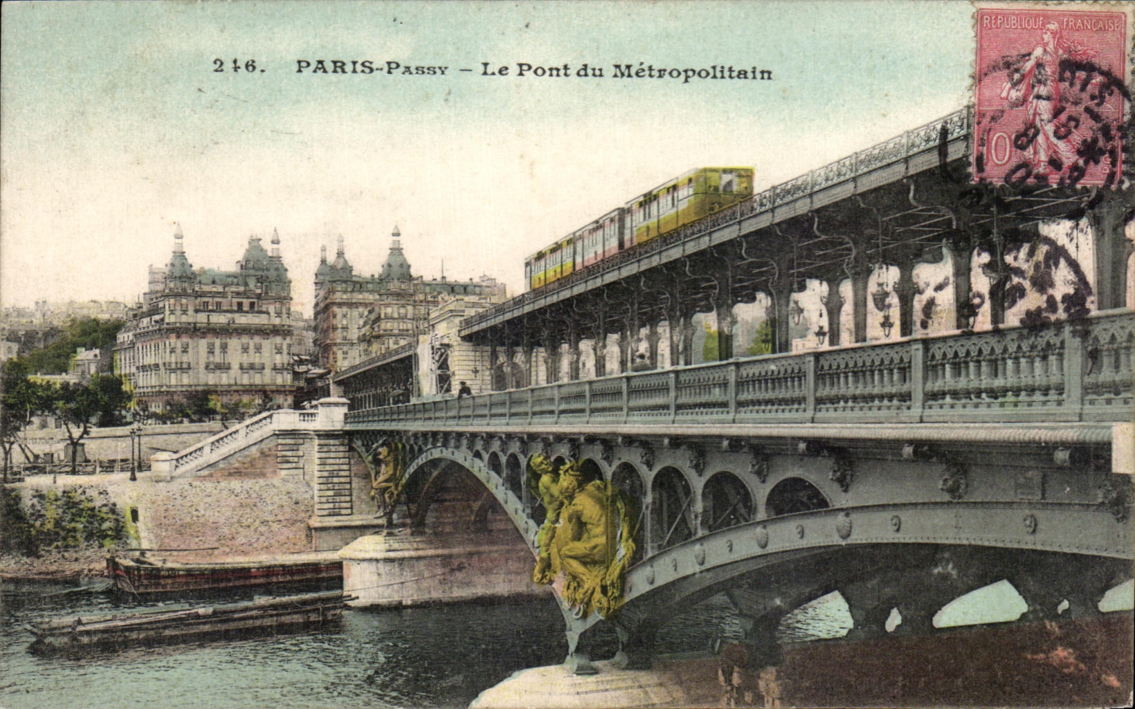 París-Passy — El Puente del Metropolitano — Editor desconocido, n° 246