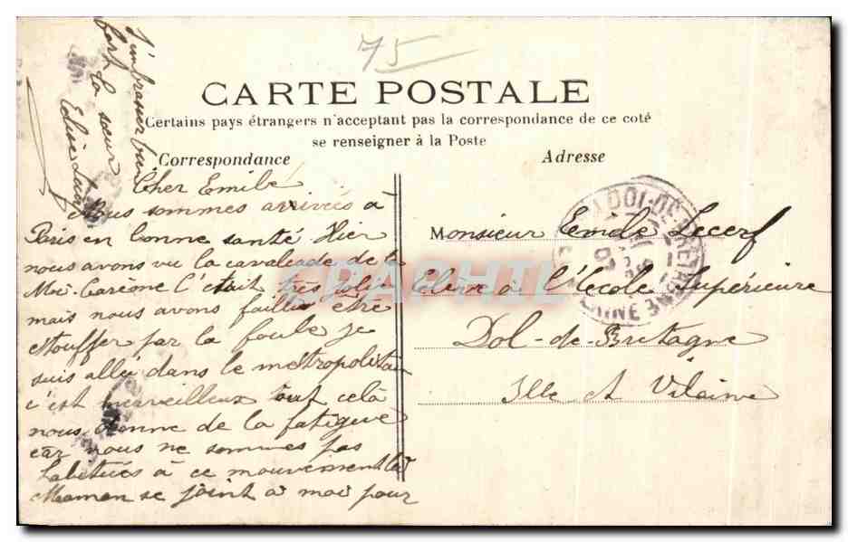 París-Passy — El Puente del Metropolitano — Editor desconocido, n° 246 — Reverso