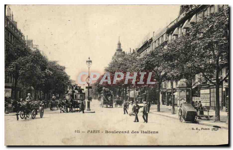 CPA Paris Boulevand Des Italiens