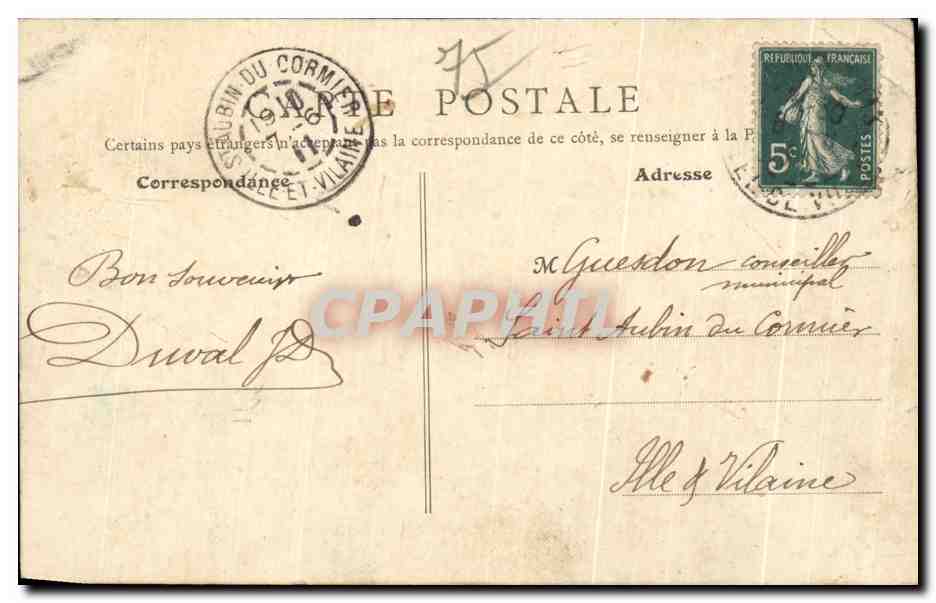 CPA Paris Boulevand Des Italiens — Rückseite