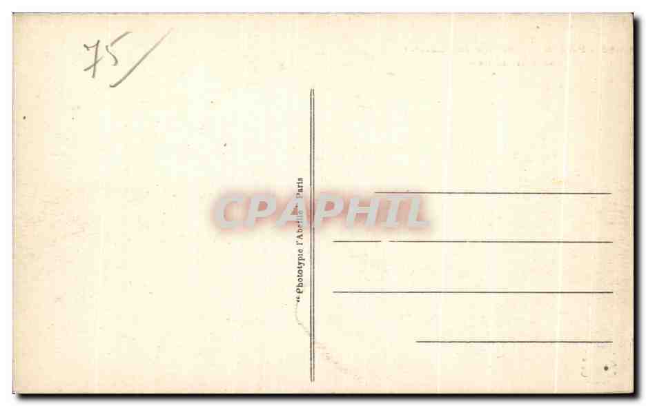 CPA Paris Theatre du Chatelet Chatelet Theatre — Verso