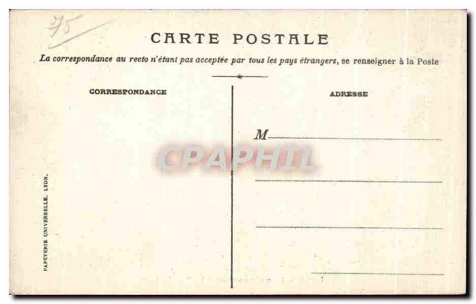 CPA Paris hotel Continental La cour des Fetes — Rückseite