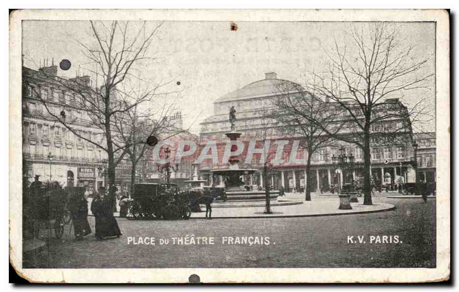 CPA Place Du Theatre Francais Chatelet