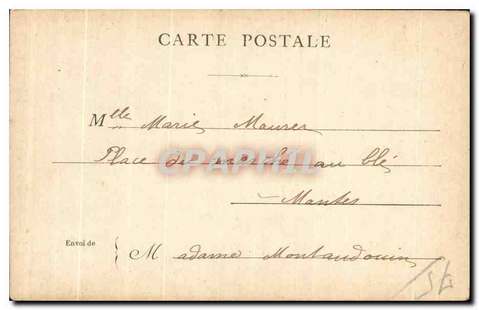 CPA Paris Le dante — Rückseite