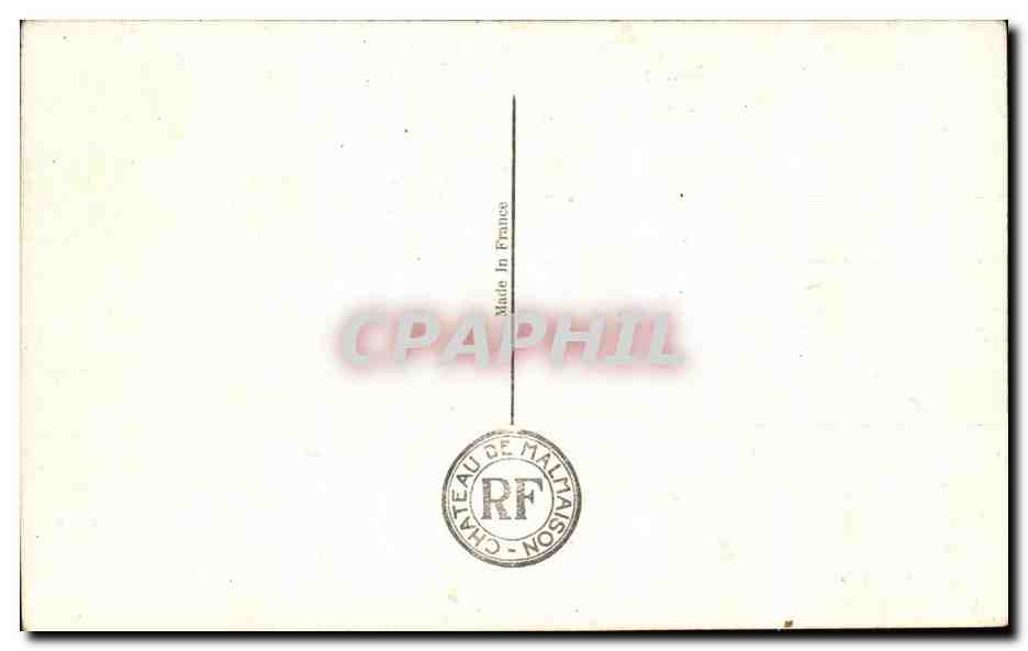 CPA Malmaison Salon de Musique de l Imperatrice Josephine Harpe — Verso