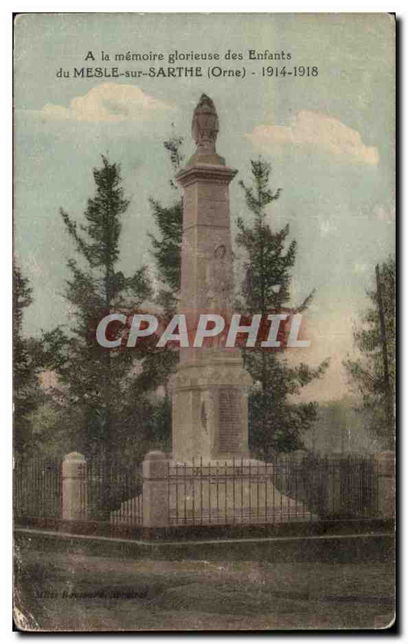 CPA A la Memoire glorieuse des Enfants du Mesle sur Sarthe 
