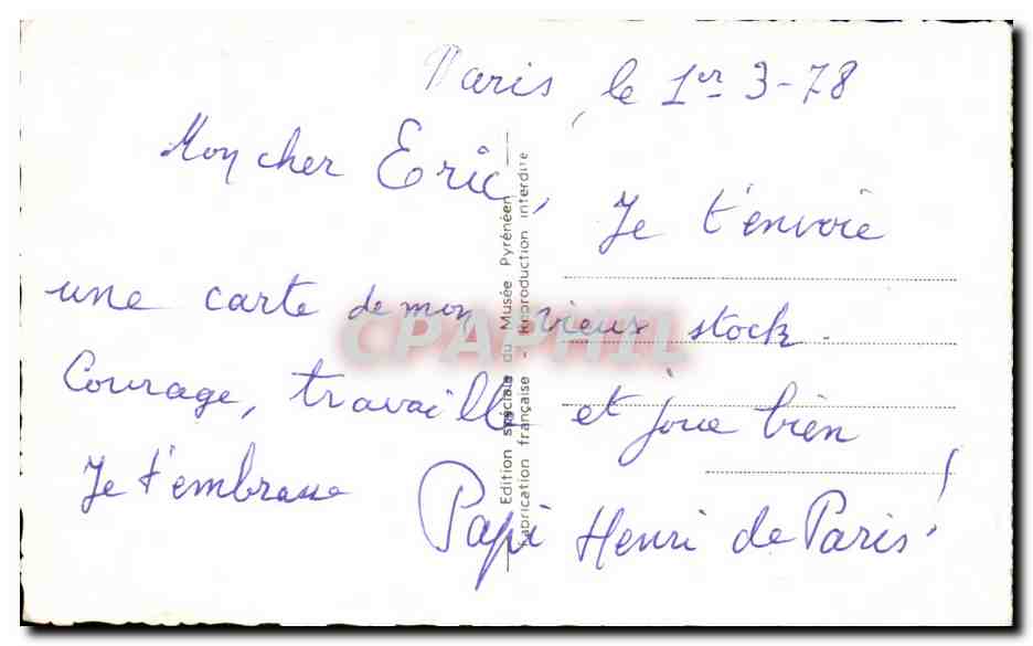 CPA Lourdes Chateau Fort Musee Diorama des communautes religieuses — Verso