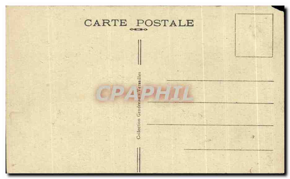 CPA Versailles L Aile Nord du Palais le jour des Grandes Eaux — Verso