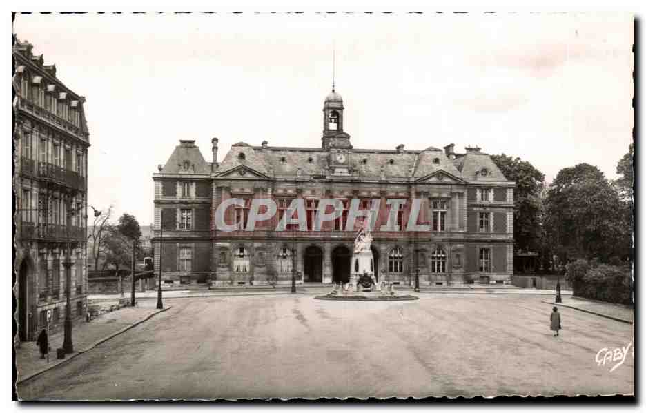 CPA Elbeuf L Hotel de Ville Place Aristide Briand