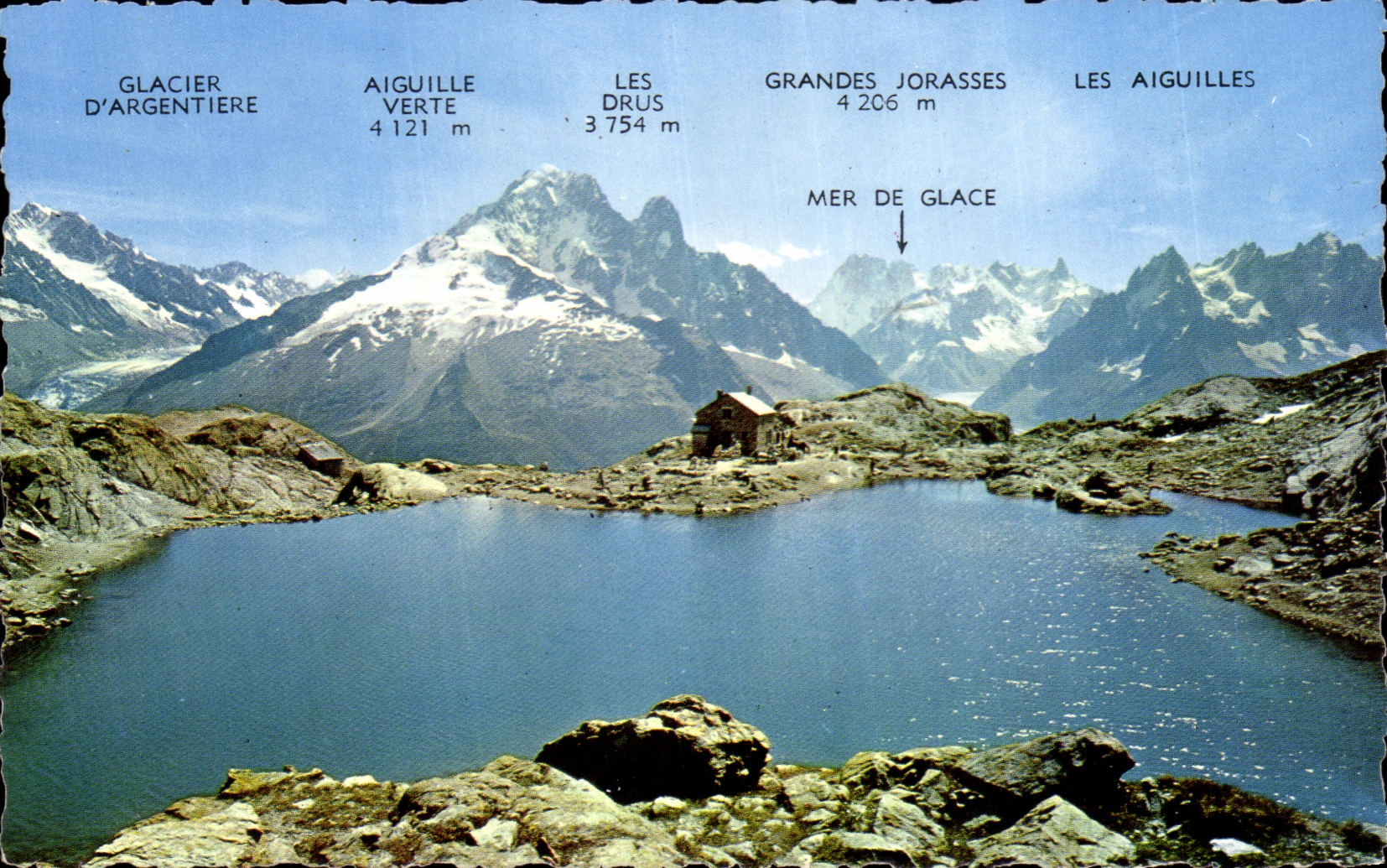 Glacier d'Argentière — vue alpine avec lac et sommets — Éditions Oïset-Coloradia
