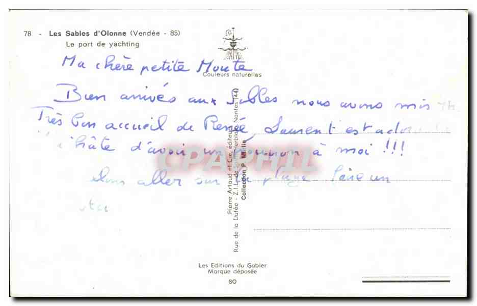 Les Sables d'Olonne (Vendée) — Le port de yachting — Éditions Pierre Artaud — Reverso