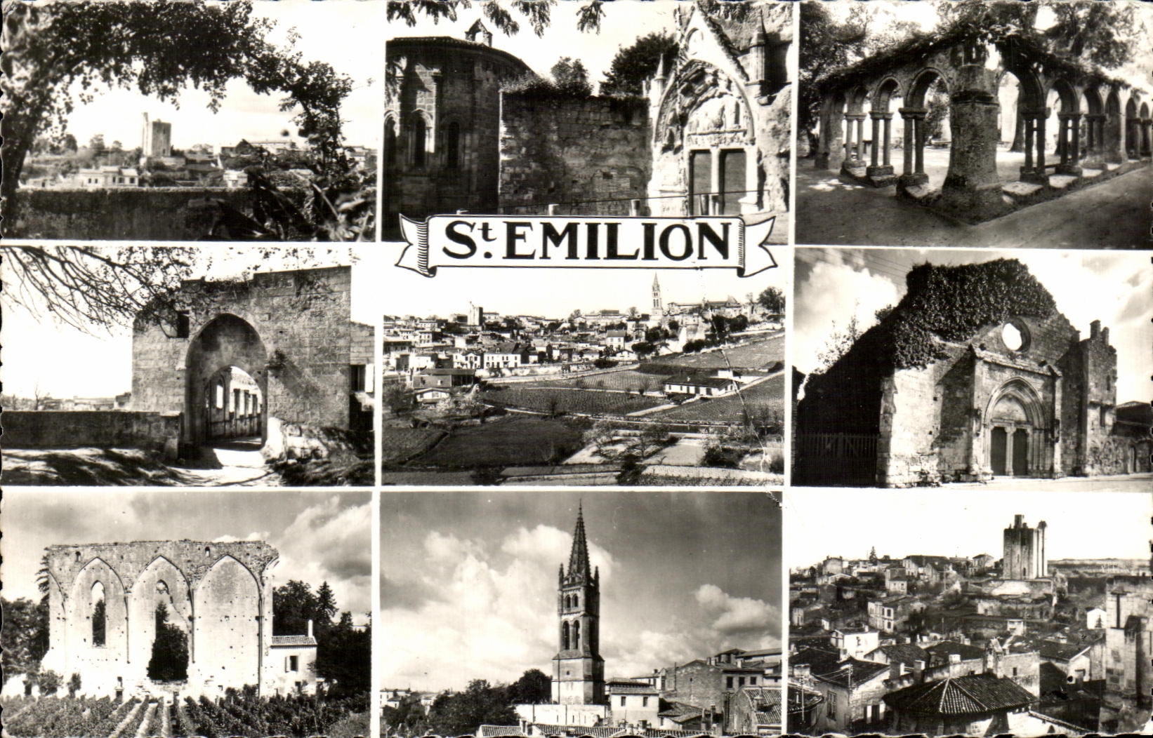 Saint-Émilion — vue générale et monuments — Châtagnéau, Bordeaux