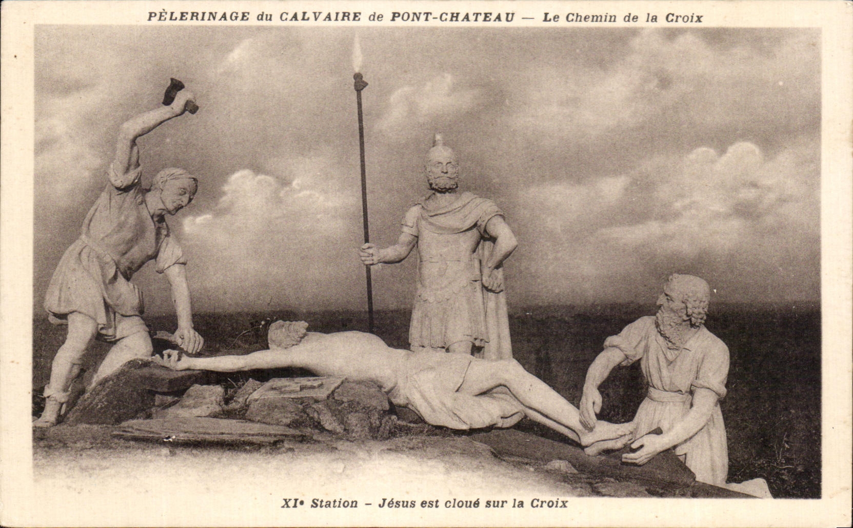 CPA Pelerinage de Cavaire de Pont Chateau Le Chemin de la Croix