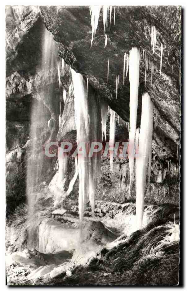 CPA Hauteville Lompnes Cascade de Charabotte en hiver
