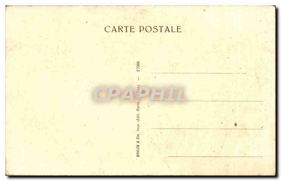 CPA Degas Le Bai Robert Treat Paine Boston ser Du Rideau — Verso