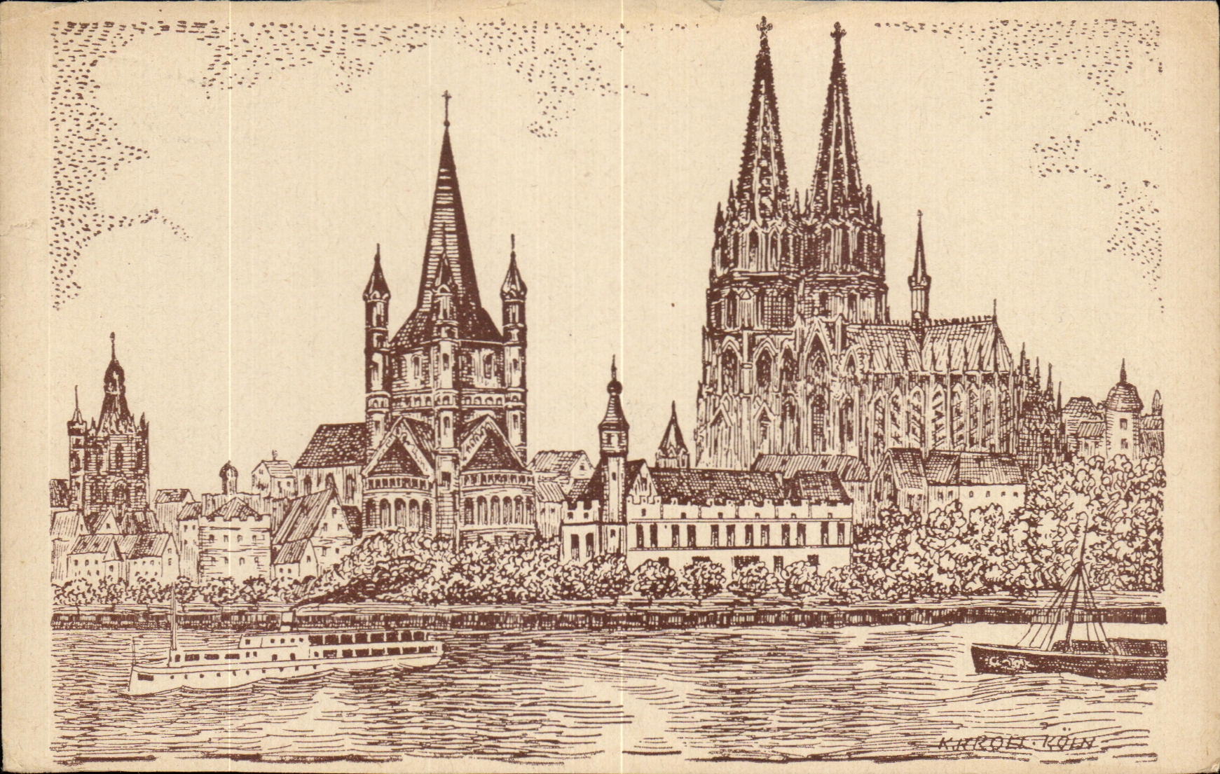 CPA Koln am Rhein Cologne on the Rhine Cologne sur le Rhin