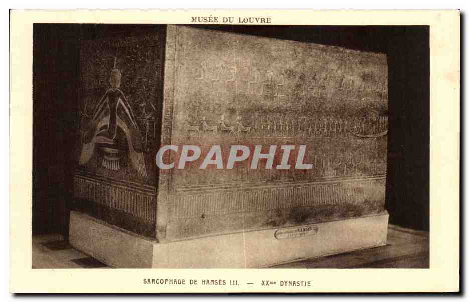 Sarcophage de Ramsès III — XXe dynastie — Musée du Louvre