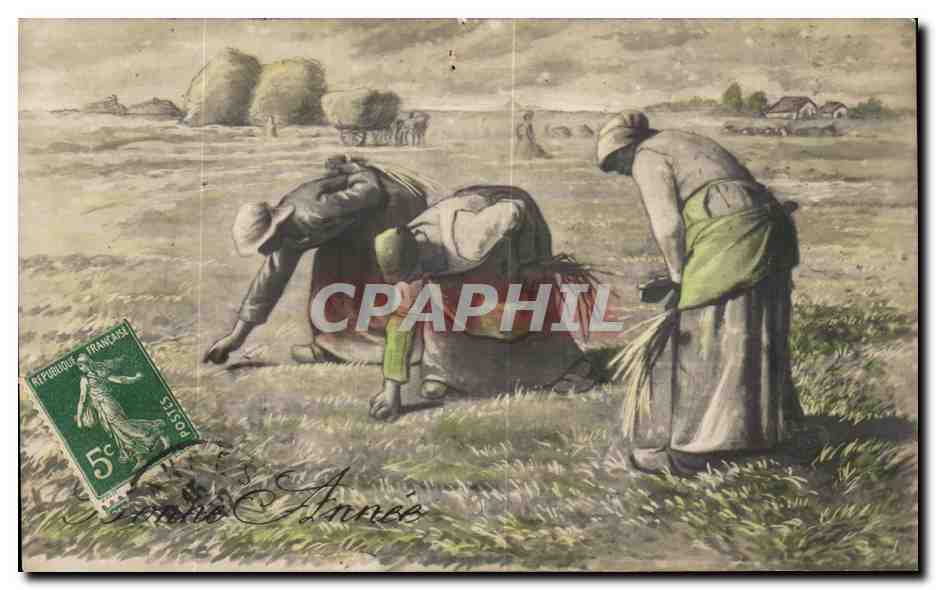 CPA Paysans Glaneurs