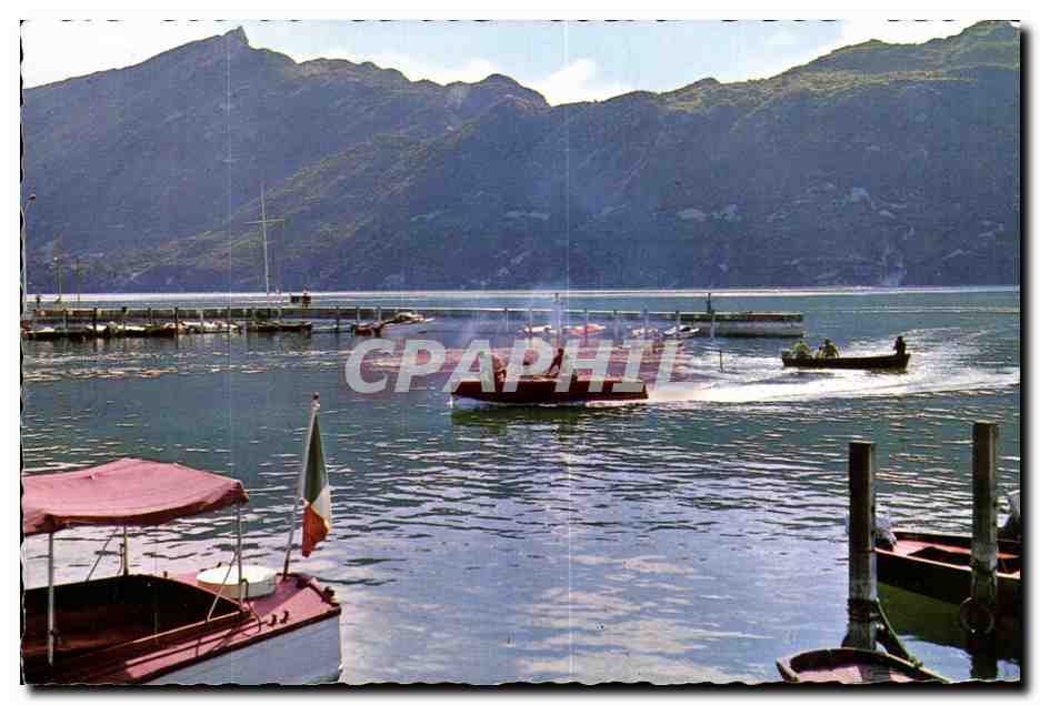 CPA Aix les Bains Bassin du Grand Port et la Dent du Chat