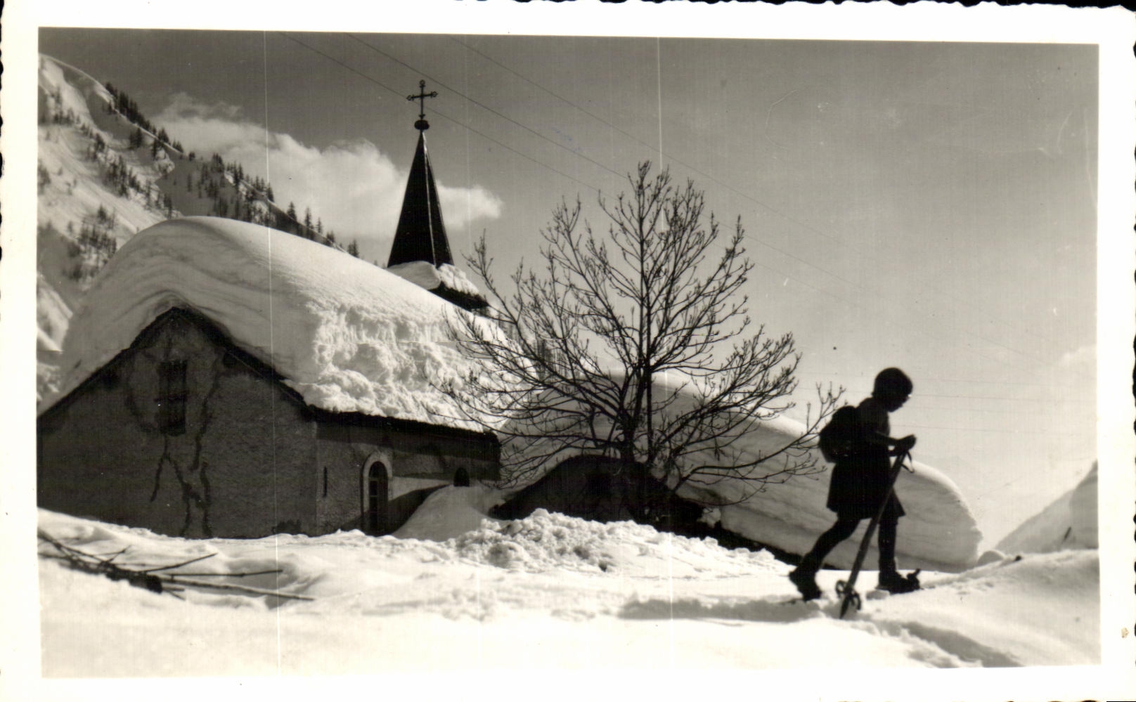 CPSM Ski a la montagne 