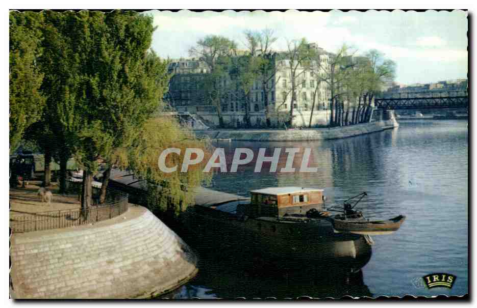 View of the Seine in Paris — Pointe of Île Saint-Louis — Publisher IRIS