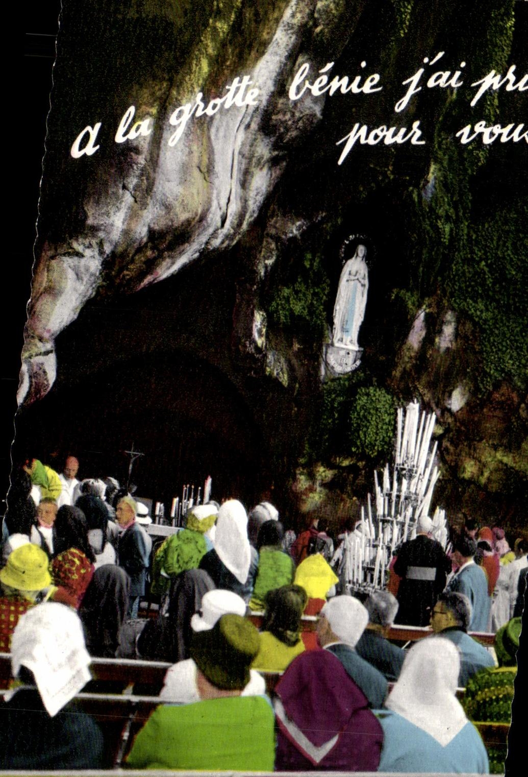 CPA Lourdes La Grotte de I Immaculee Conception The Grotto of the Immaculate Conception Die Grotte der Unbefleckten