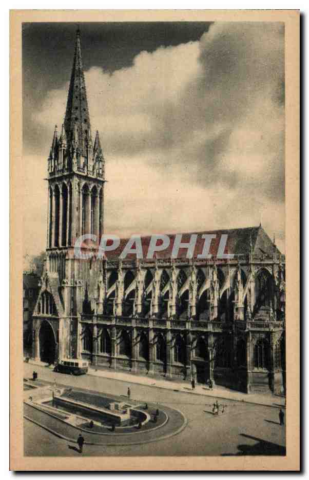 CPA Caen Eglise Saint Pierre St Peter s church