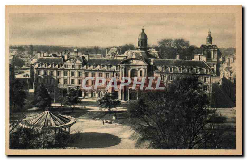 Caen (Calvados) — Le Jardin et l'Hôtel de Ville — Éditeur d'Art Belfrance, Paris-Caen