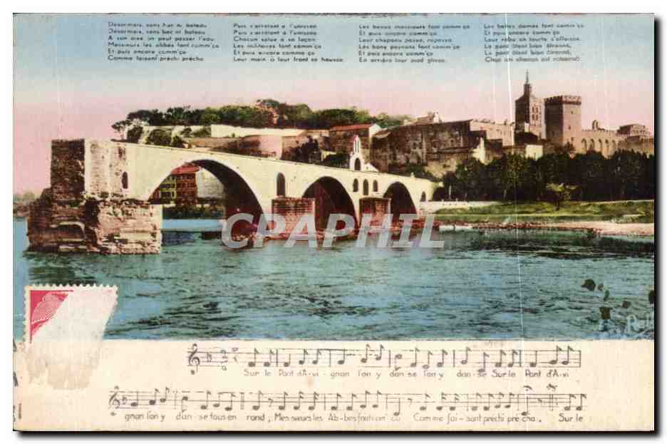 CPA Avignon Le Pont Saint Beuezet et sa chanson legendaire
