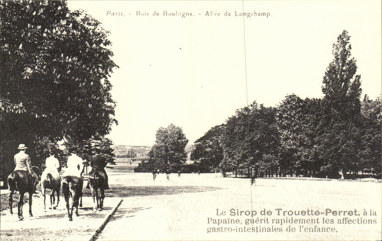 REPRO Paris Rois de Boulagne Avee de Longehamp Le Sirop de Trouette 