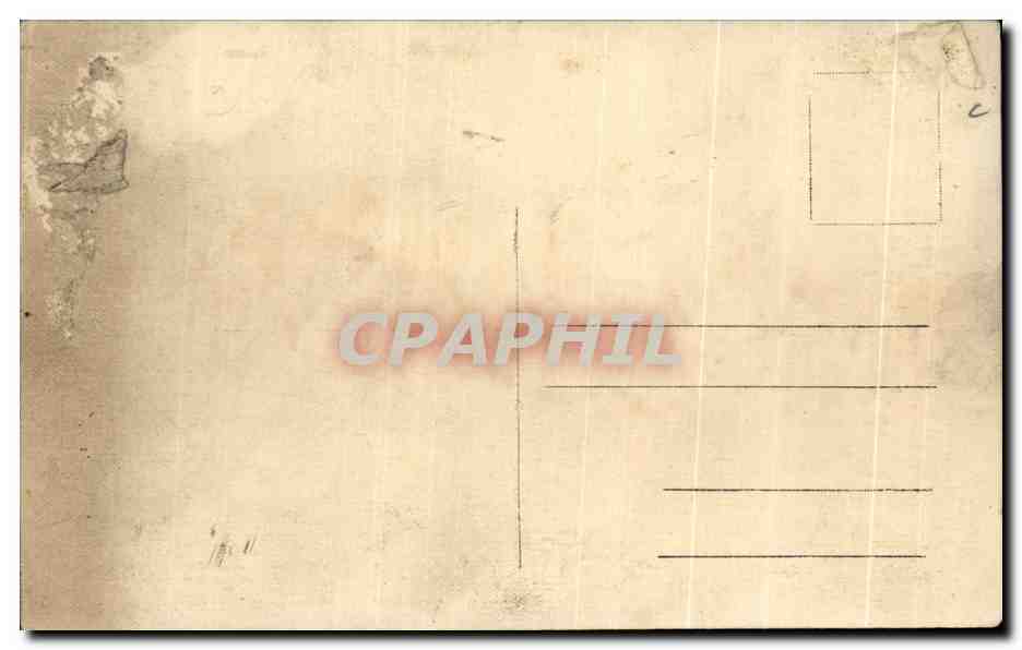 CARTE PHOTO Vieille femme — Rückseite