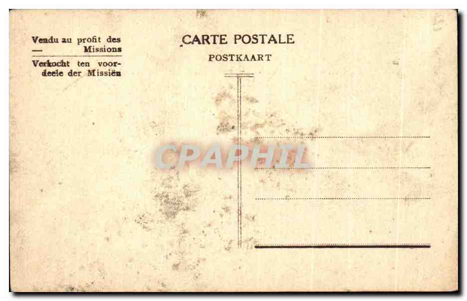CPA Costume Deguisement Carnaval Eventail — Rückseite