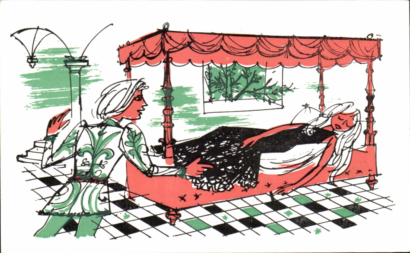 La Belle au Bois Dormant — Illustration — Villages d'Infants de France, n°7