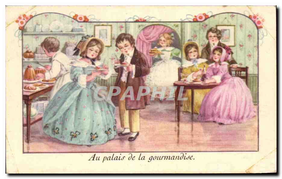 CPA Au palais de la gourmandise Enfants