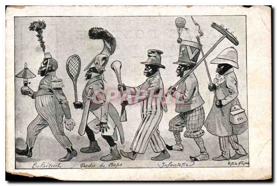 CPA Troupes coloniales Afrique Africa